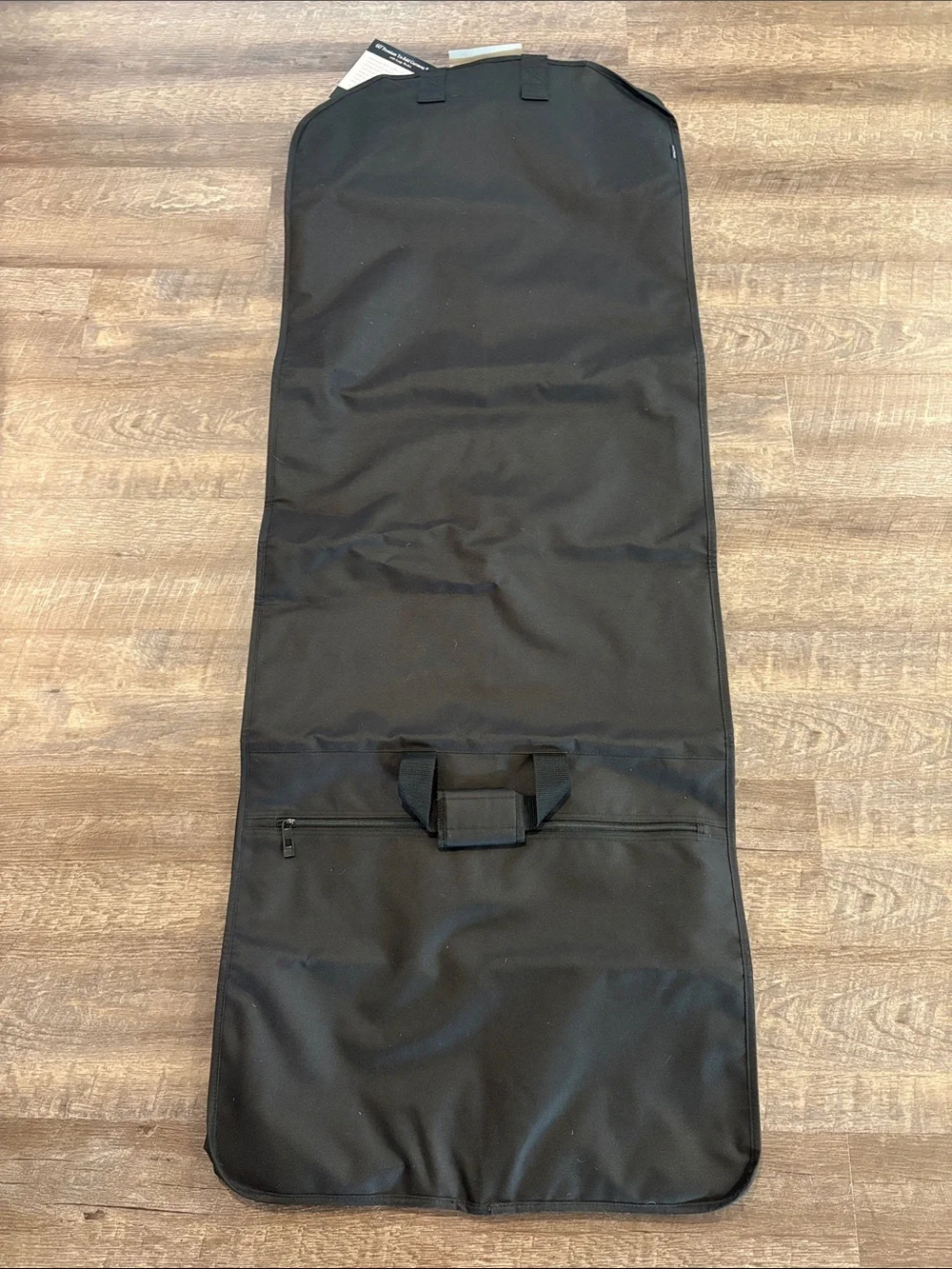 Wally Bags 60” Premium Tri-Fold Garment Bag Black Large Pocket NWT